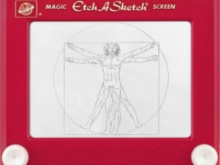 Jeff  Gagliardi Etch-A-Sketches - Vitruvian Man