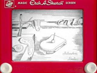 Jeff  Gagliardi Etch-A-Sketches - Salvador Dali