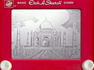 Jeff Gagliardi Etch-A-Sketches - Taj Mahal